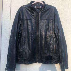 Michael Kors vented leather jacket men’s size large